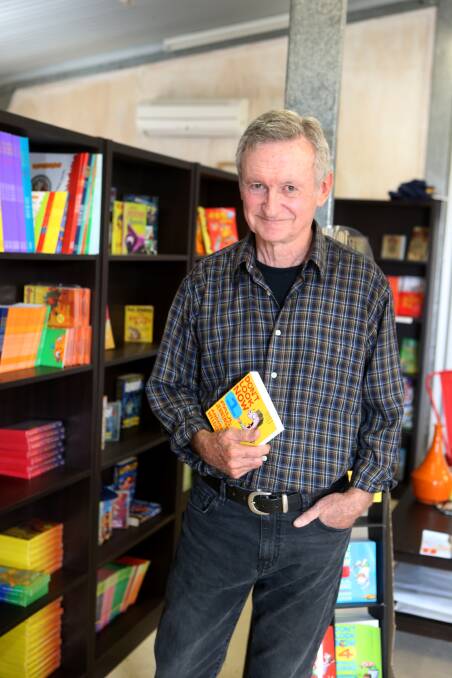 Book collection: Paul Jennings with some of his best-selling children's books. 