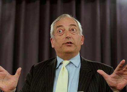 Lordly air … The British climate change sceptic Lord Monckton defends his aristocratic credentials to the National Press Club yesterday.