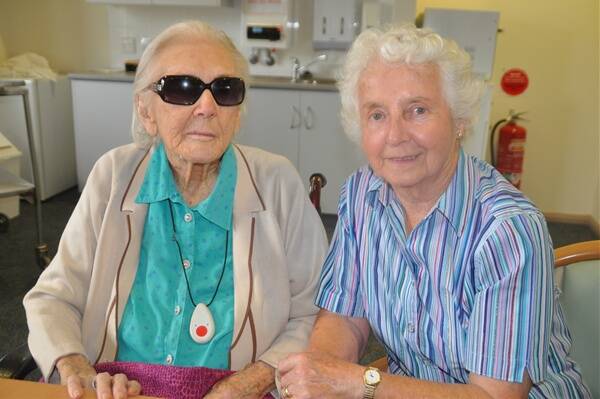 MILESTONE: Daisy Chapple celebrated her 106th birthday recently and Beryl Callaway was on hand to help mark this special occasion. 
