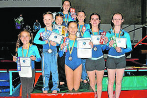 Level two and three: Vanessa Mitchell (back), Brianna Briggs and Charlotte Smith (middle), and front, left to right: Jetta Kennett, Annabelle Smith, Ellie Rutter, Sally Cooke, Amelia Jones.   