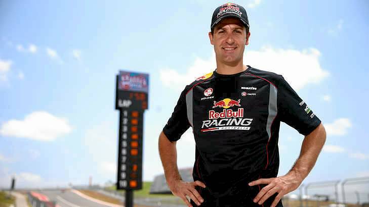 Jamie Whincup of the Red Bull Racing Australia Holden team in the pit lane at the V8 Supercar Championship Series at the Circuit of the Americas in Austin, Texas. Photo: Robert Cianflone