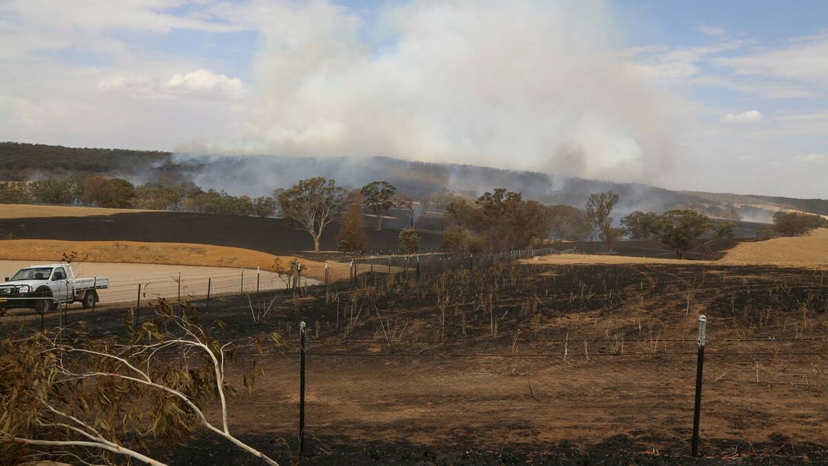 The entrance to Watershed Stud on the Moppity Road where the fire is alleged to have started. Photos by Sarah Waddell. 