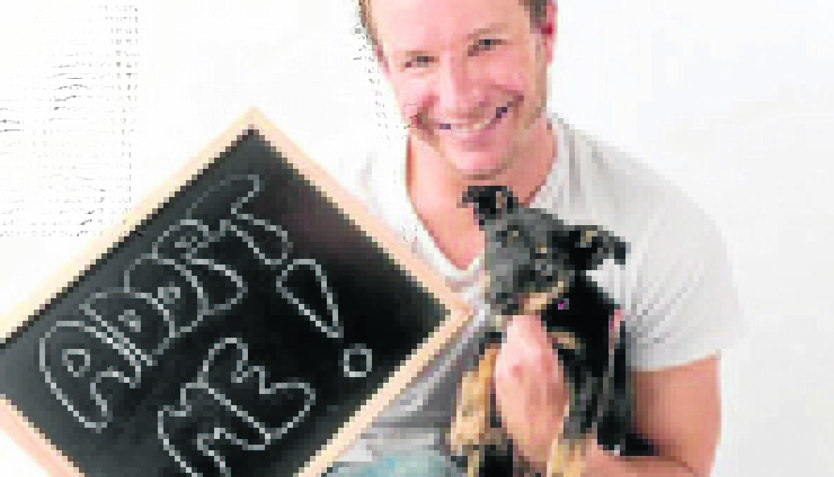 ADOPT ME! X Factor host Luke Jacobz with Shady, rescued from the Young pound in March before the ban took place.
