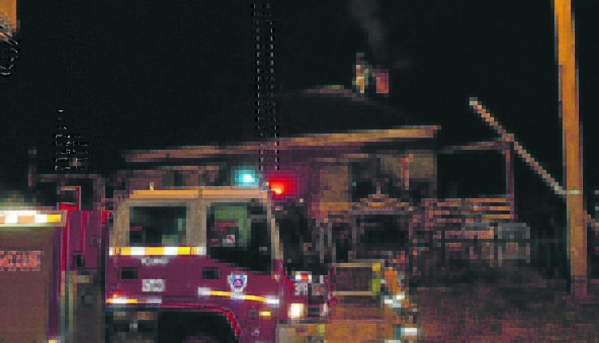 CHIMNEY FIRE: A witness calls Young NSW Fire and Rescue after seeing flames erupt from a chimney of a residence in Elizabeth Street, near the ‘S’ bend, on Thursday night.