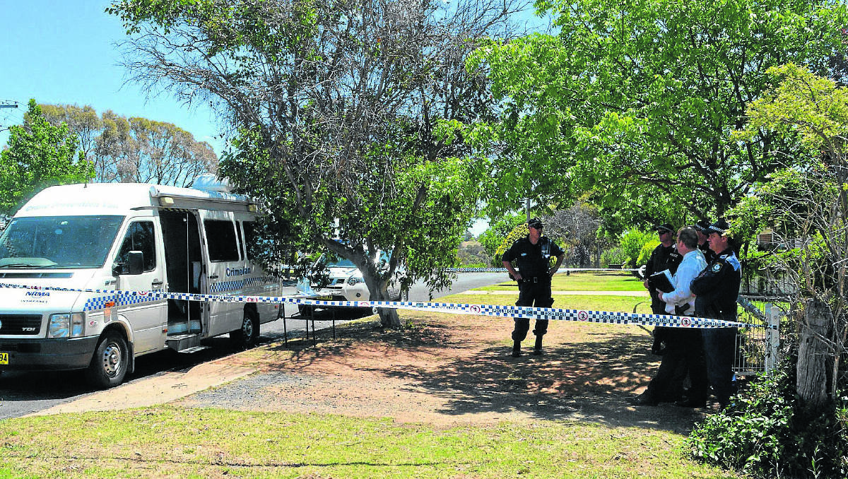 CRIME SCENE: Strike Force Bumble executed another crime scene warrant in Spring Street yesterday.