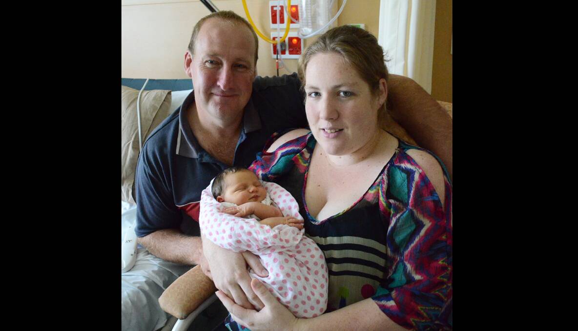 Katie-Anne June Death was born at Canberra Hospital at 12.55am on Friday, December 13 weighing 4075 grams and measured 53 centimetres. She is the daughter of Bridy and Andrew Death of Young.