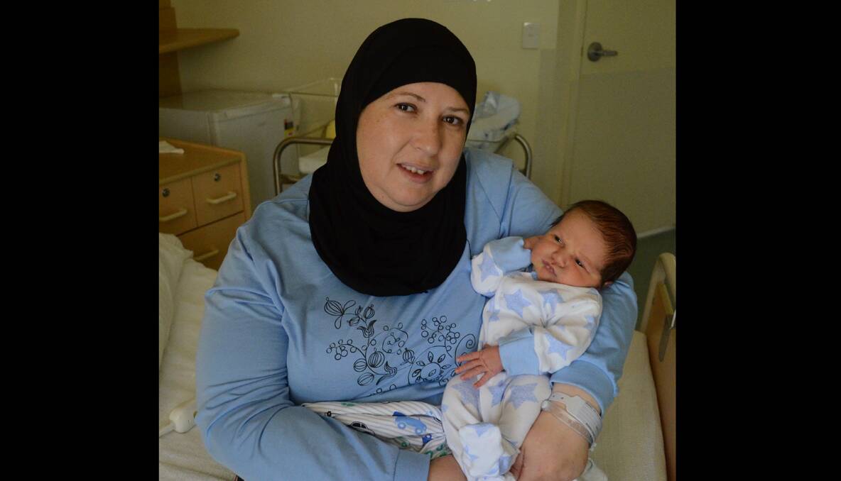 Zakariya El Sabsabi was born in Canberra on December 31, 2013 at 2.34pm weighing 3730 grams and measured 51 centimetres. He is the son of Zena and Khaled El Sabsabi of Young.