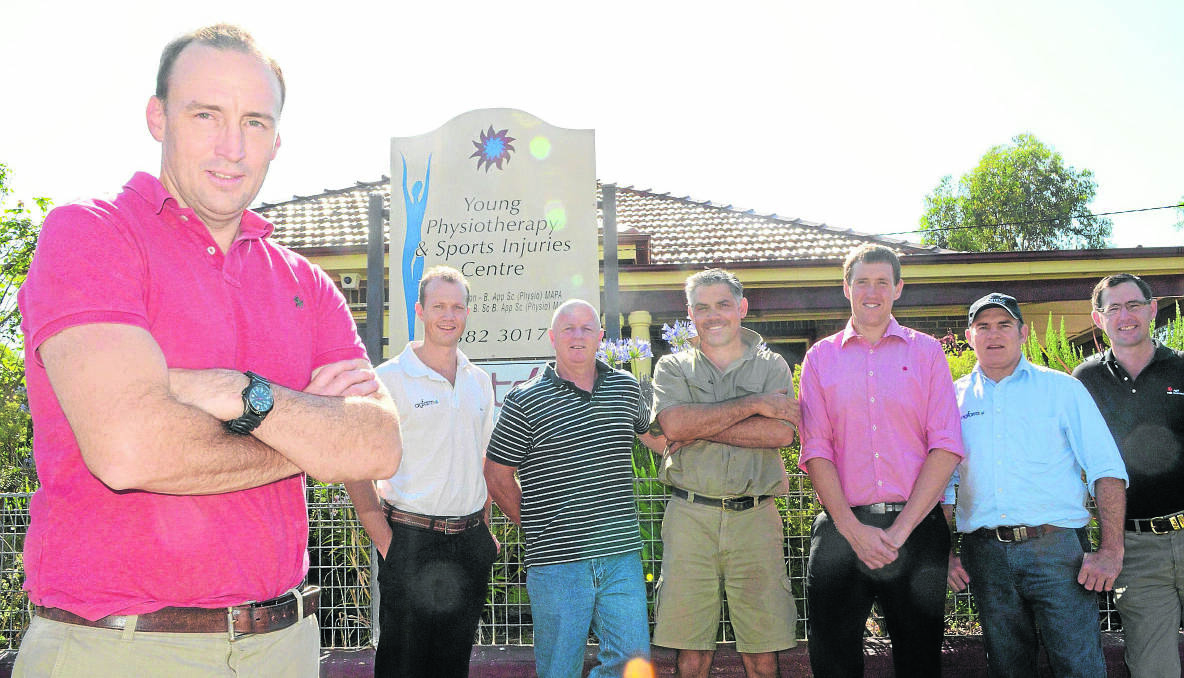 NEW FOCUS: The Young Yabbies are rebuilding the club for next season, with the finishing touches being the announcement of coaches. From left to right, joint First Grade coach James Shannon, club president Ben Reid, First Grade manager Greg Coles, 17s manager Wally Everdell, director of coaching Luke Eldridge, Second Grade captain-coach Mick Hudson and Second Grade manager Liam Skinner. Absent: Joint First Grade coach Aaron Seaman and 17s coach Jayson Smith.					(yabcoaches4)