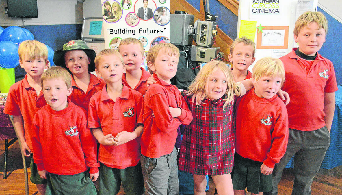 LEARNING: Murringo Public School students attended the disability event. Back, left to right: Toby Dowling, Mark McCarron, Peter Carkeny, Zac Long and Tennyson Neville. Front, left to right: Patrick Callaghan, Gerard Hammer, Luke Edwardes, Sofala Neville and Caitlin Wilson.