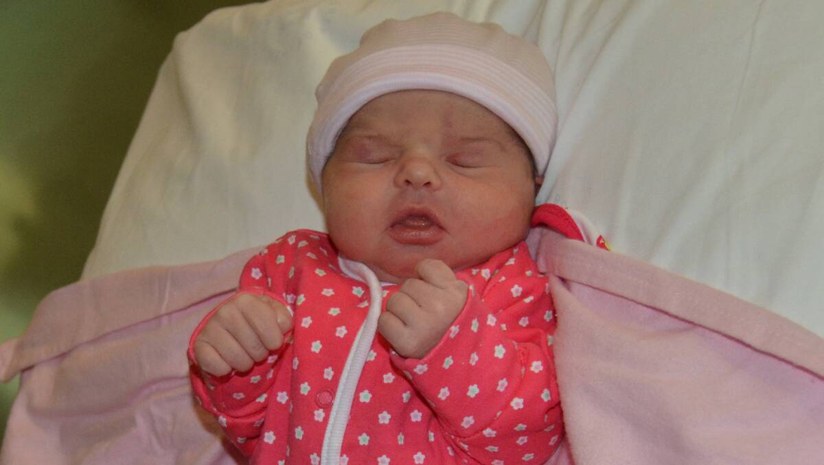 Alyssa Smithers was born on January 31, 2013, at 5.15pm to proud parents Kylie Hannan and Matthew Smithers.