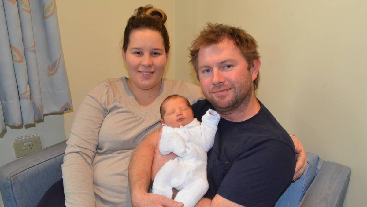 Patrick Robin O’Reilly, born at Orange Base Hospital on March 15 at 8.45am weighed 3080 grams when born and was 47 centimetres in length. He is the son of Roxanne and Dominic O’Reilly of Young.