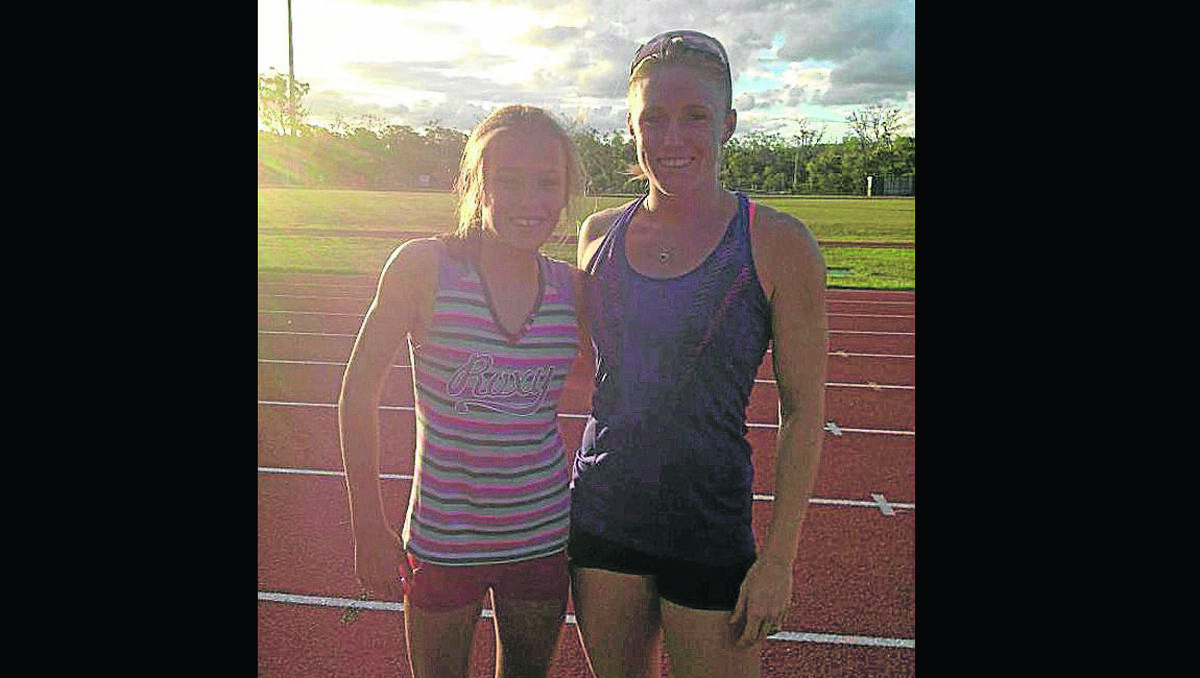 Young's Anna Dowling met her idol Sally Pearson.