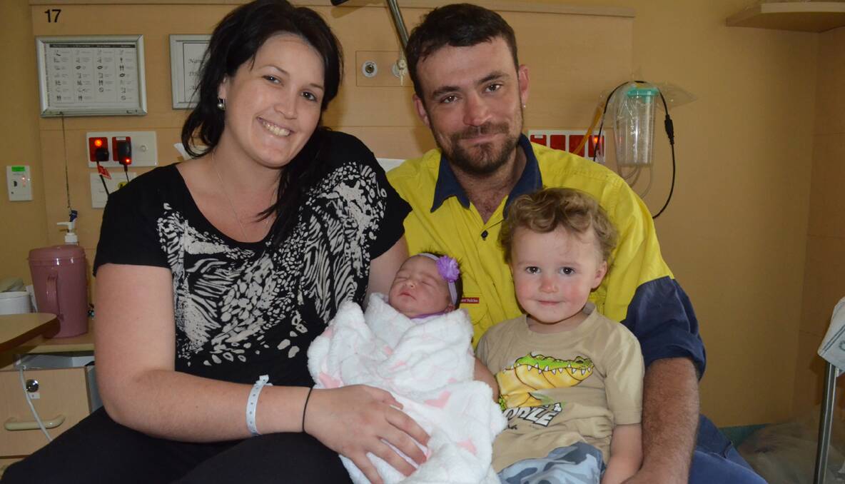Makenzie Lee Hazelton was born at 7.02am on Sunday, September 8, at Young District Hospital, weighing 8lb 9oz and measuring 57cm. She is the daughter of Sarah Bryant and Daniel Hazelton of Koorawatha.