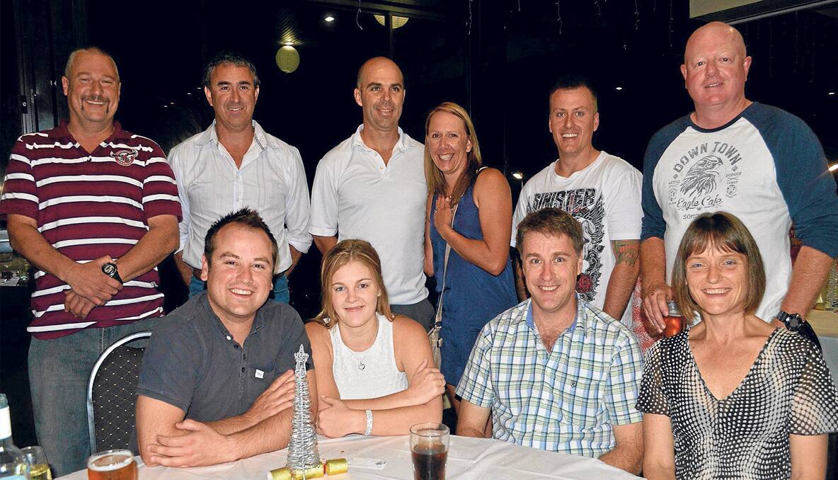 POLICE: Back, left to right, Andrew Reimer, Damian Nott, Chris Richards, Mel Mertenes, Alistair Murdoch and Matt Dreverman; (front) Ryan Smart, Emma Sparks, Ashley Holmes and Michaella Reimer at the Young Shire Council Emergency Services Christmas party.