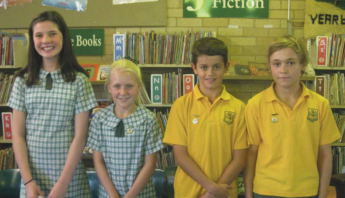 Young Public School leaders: (from left) vice captain Millie Bolger, captains Sophie Davidson and Patrick Hislop, and vice captain Harry Fitzpatrick.                       (sub)