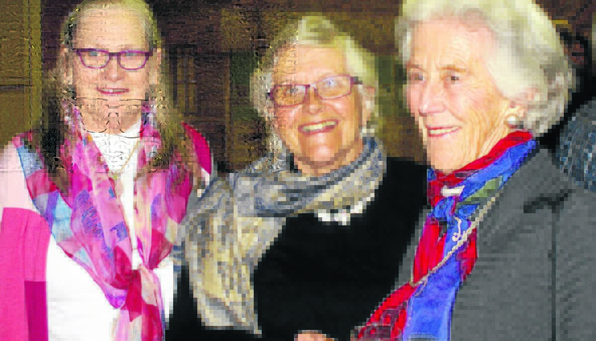 GUESTS: Susie Thackeray, Jan Martin and Tilla Davidson at the Young Show Society’s meet and greet function at Young Showground.