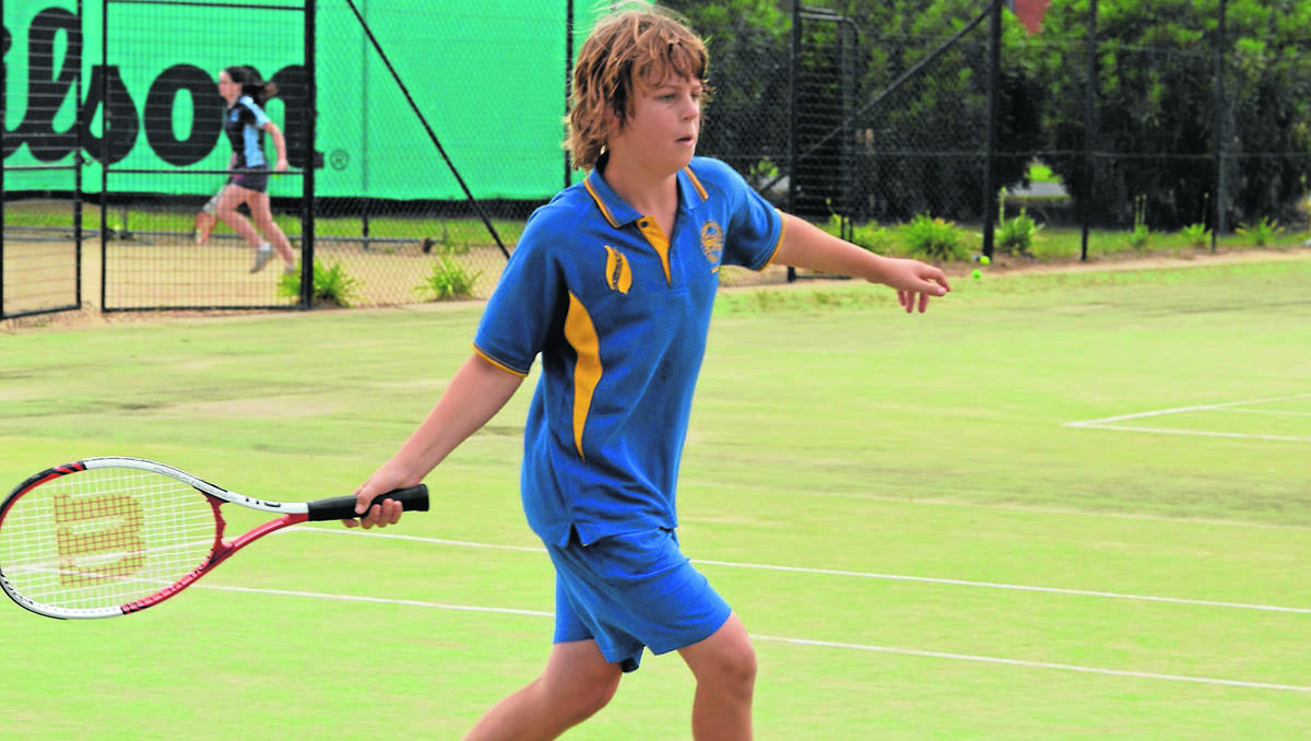 ON FIRE: Monteagle Public School student Bailey McGuire was in great form during the Small Schools Tennis Championships on Friday.