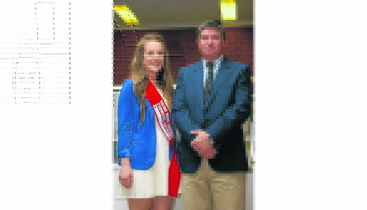 EVENT: Madison Brown with Young Show Society President Tony Starr.