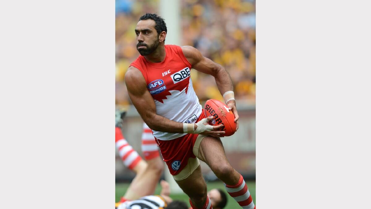 HERE: AFL great, Sydney Swan captain Adam Goodes will be in Young at Donges Supa IGA tomorrow signing autographs, posing for photos and talking to fans. 