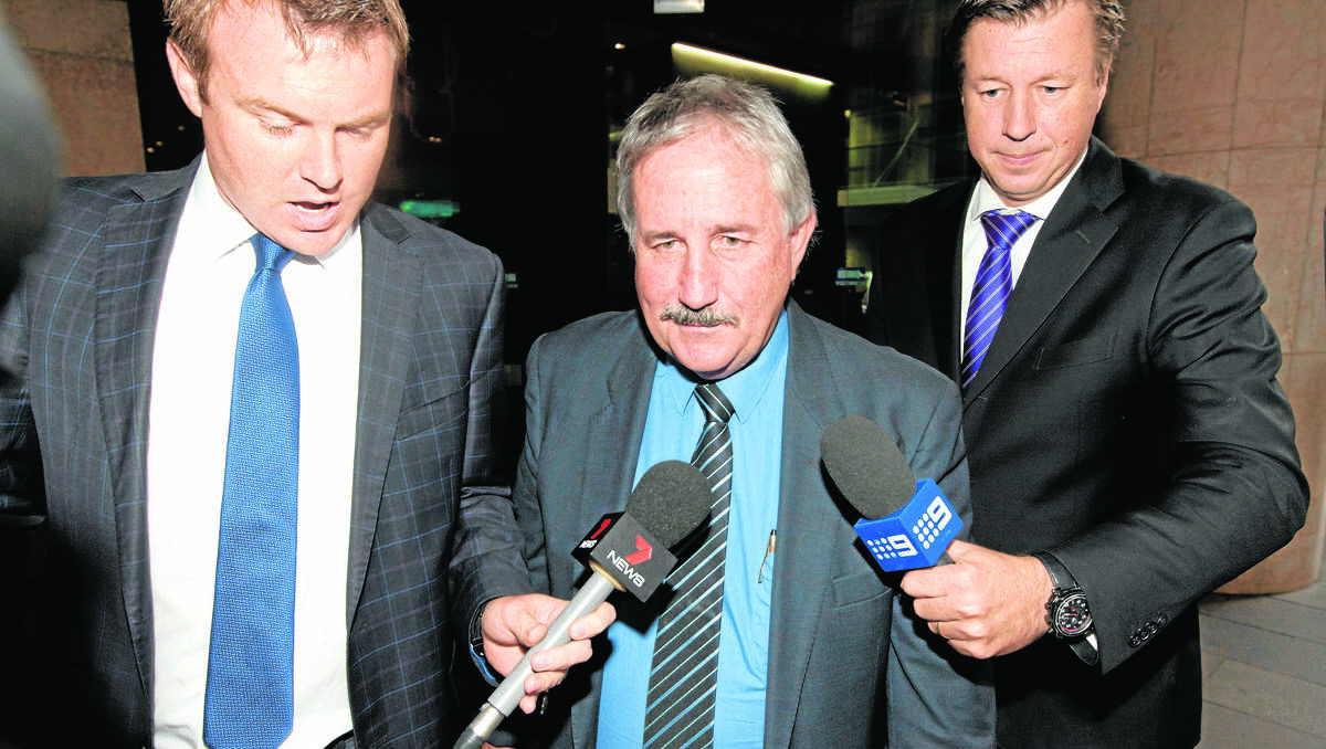 ICAC: Former Mayor of Young Tony Hewson after testifying at ICAC on Monday.   Photo: The Sydney Morning Herald