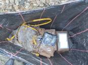 Packages suspected to contain cocaine were found washed up on beaches between Newcastle and Sydney in December 2023. Picture by AAP Image/NSW Police