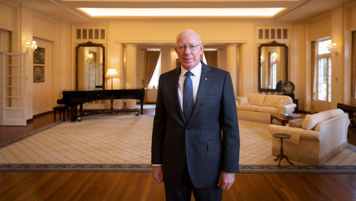 Governor-General David Hurley at Government House in Canberra. Picture: Sitthixay Ditthavong.