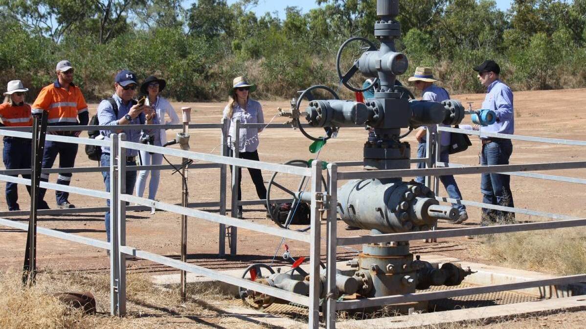 Media were invited to tour the first fracked gas well in the Beetaloo back in 2017. Picture: Chris McLennan.