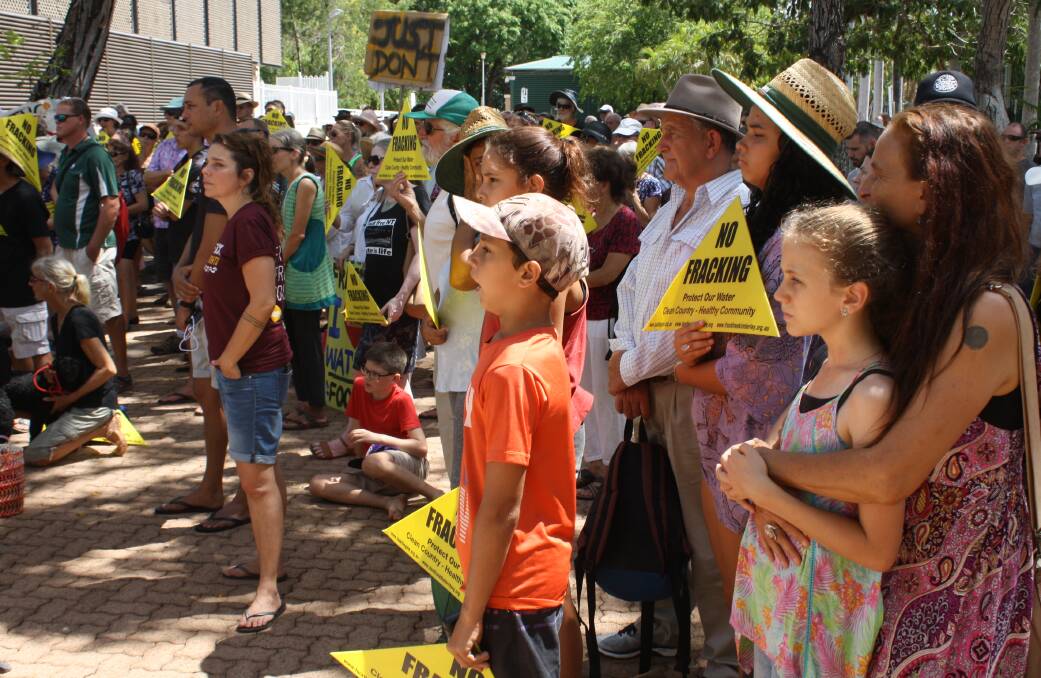 There has been sustained opposition to development of an onshore gas industry in the NT. 