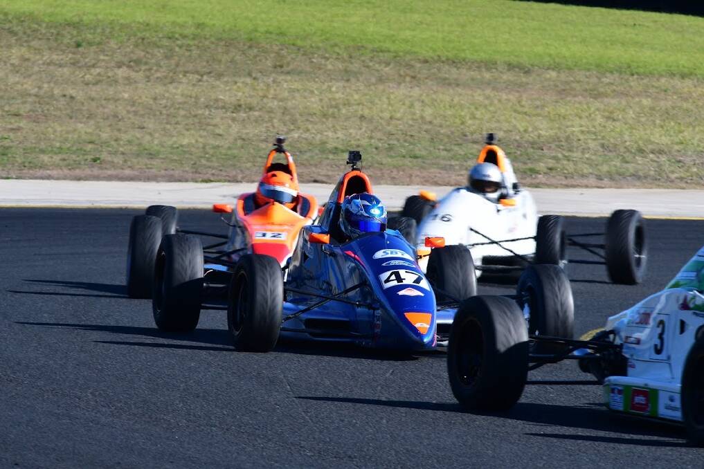 Tom Sargent narrowly avoided a major crash in the NSW Formula Ford round on the weekend. Photo: Riccardo Benvenuti.