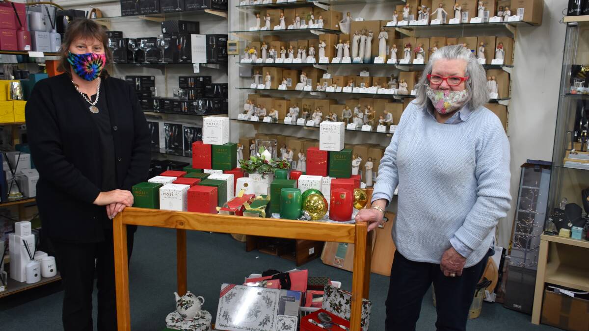 Annie Bassingthwaighte (right) doesn't know what she would do without her shop. Photo: Rebecca Hewson.