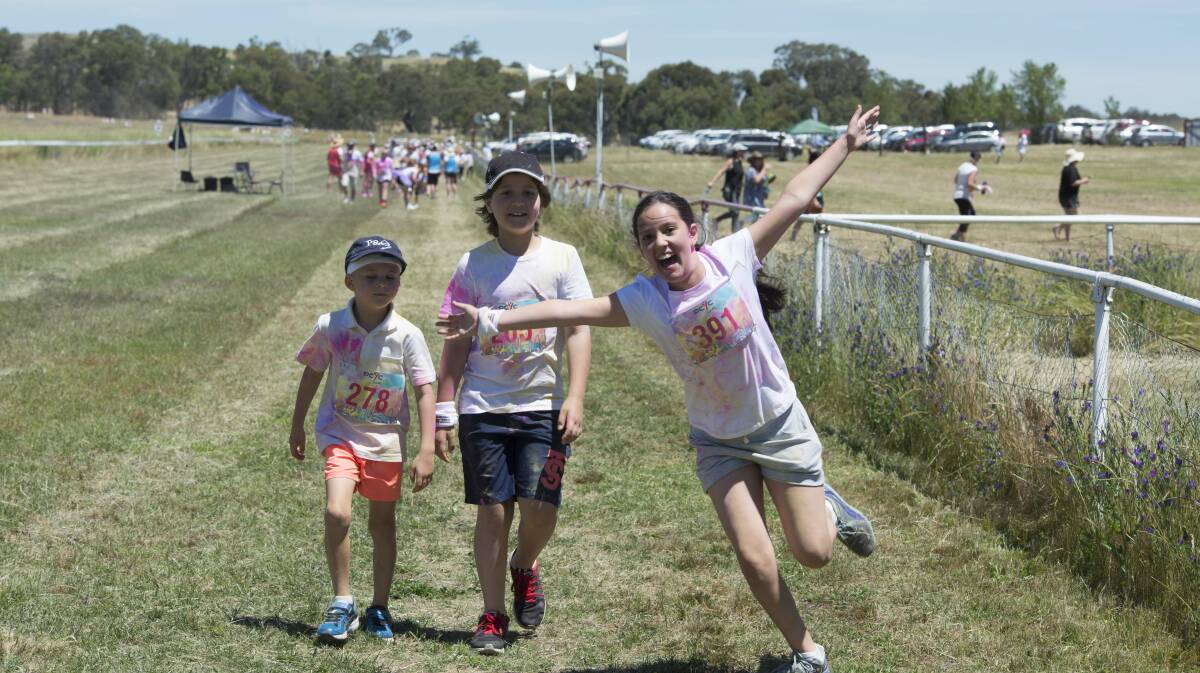 COLOUR ME FUN: The 2017 Cherry Chase and Colour Run are expected to be as big as ever. Photo: Supplied.
