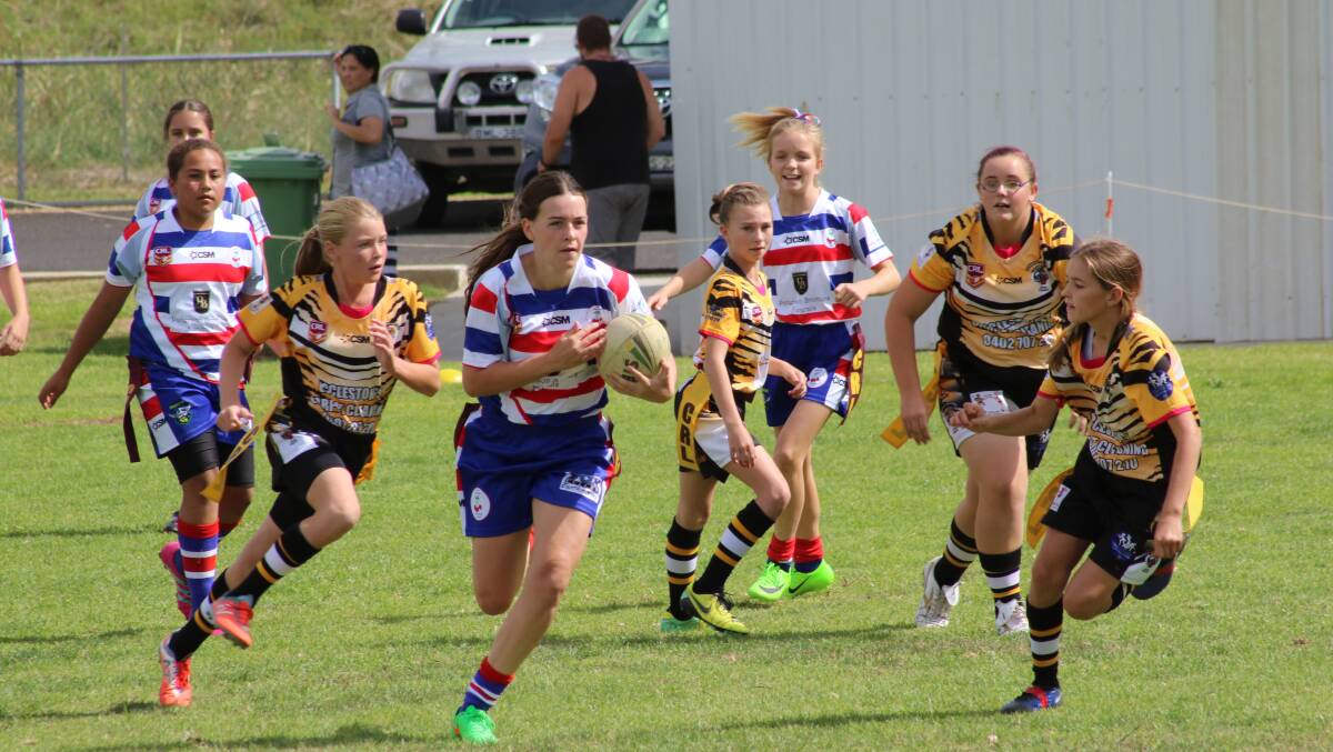 The try line was constantly in sight for the Young girls during their match up against Gundagai.