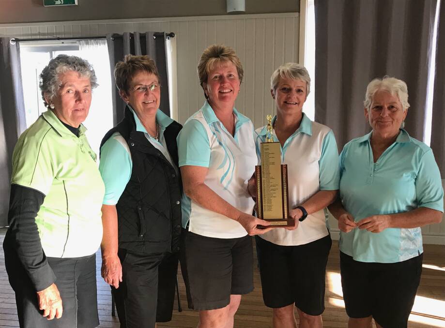 WINNERS: The winning team from Young in the SWLGA Scratch Teams Event in Boorowa.