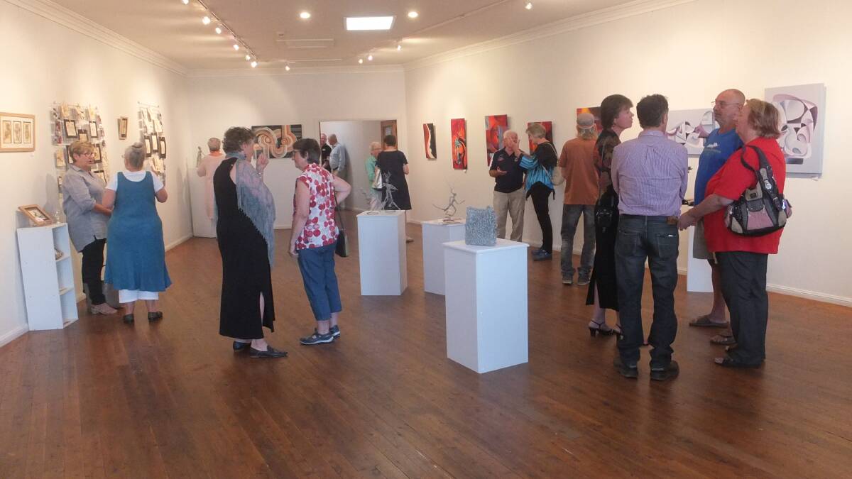 Opening night of the AIR exhibition in Studio One. Photo: Heather Ruhl.