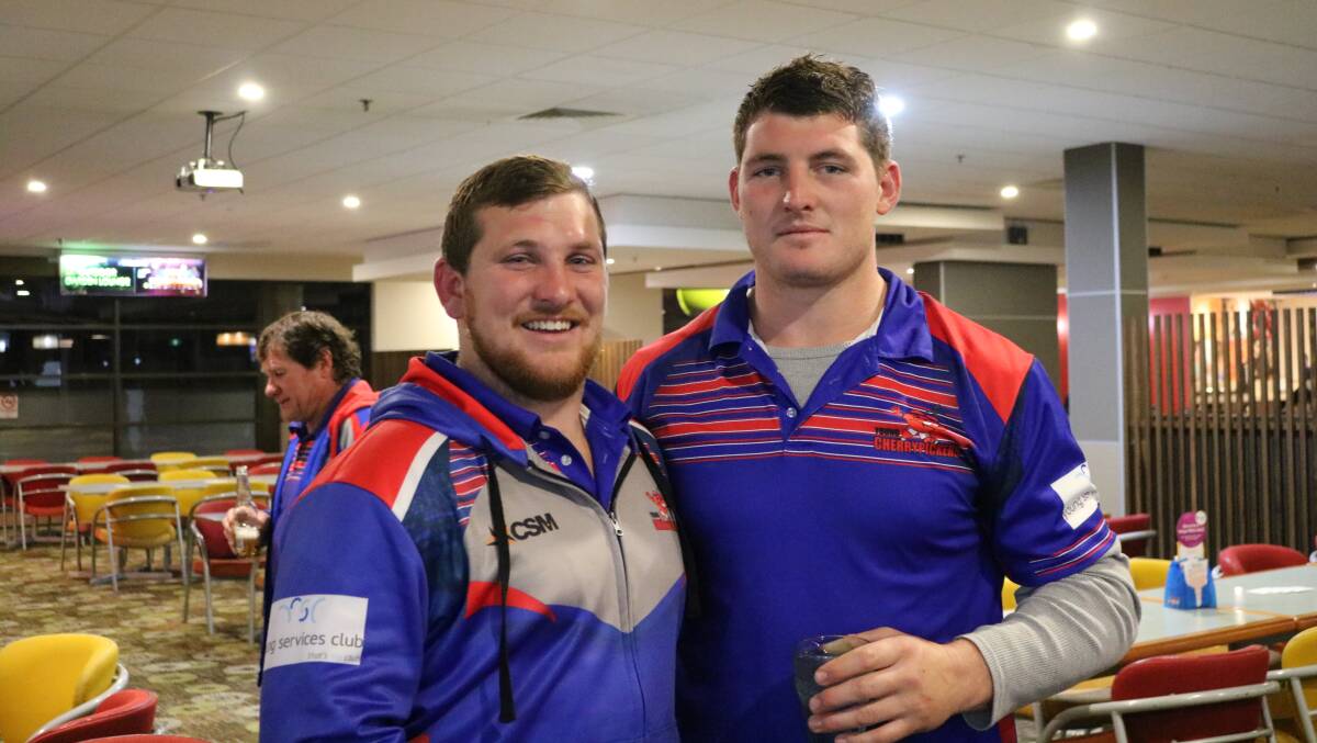 Aaron Slater (right) has been selected to play in the Riverina Under 23s squad.