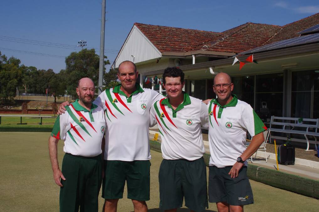 Winners of the South Western District Fours – John Cooper, Brian Madden, Damien Miller, David Quigley.