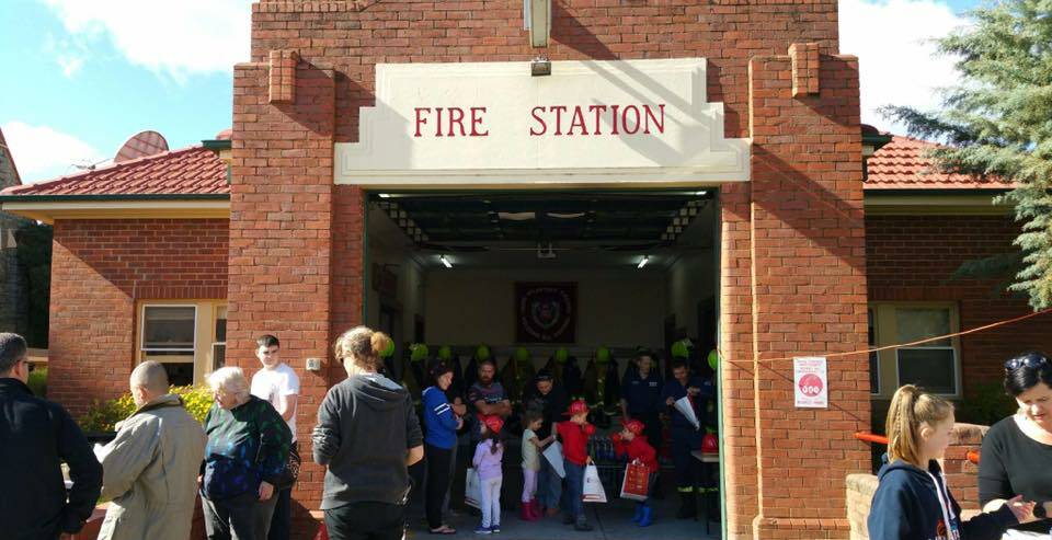 FIRED UP: Fire and Rescue Station 513 opened its doors to Young residents on Saturday. Photo: Facebook.