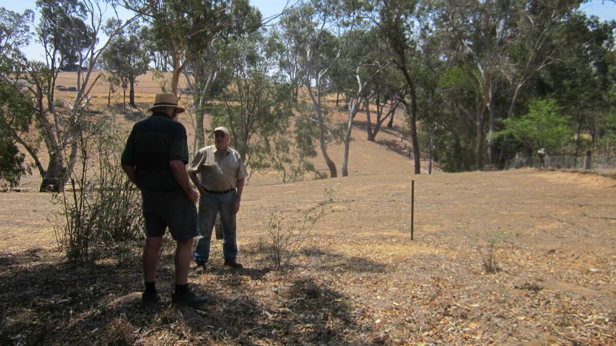 Garry Waugh and Graham Butt at Tiger Woods Camp Site, Allandale Gully.