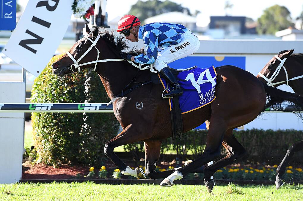 A CLOSE CALL: The locally bred Youngstar ridden by Kerrin McEvoy came in third at Doomben over the weekend.