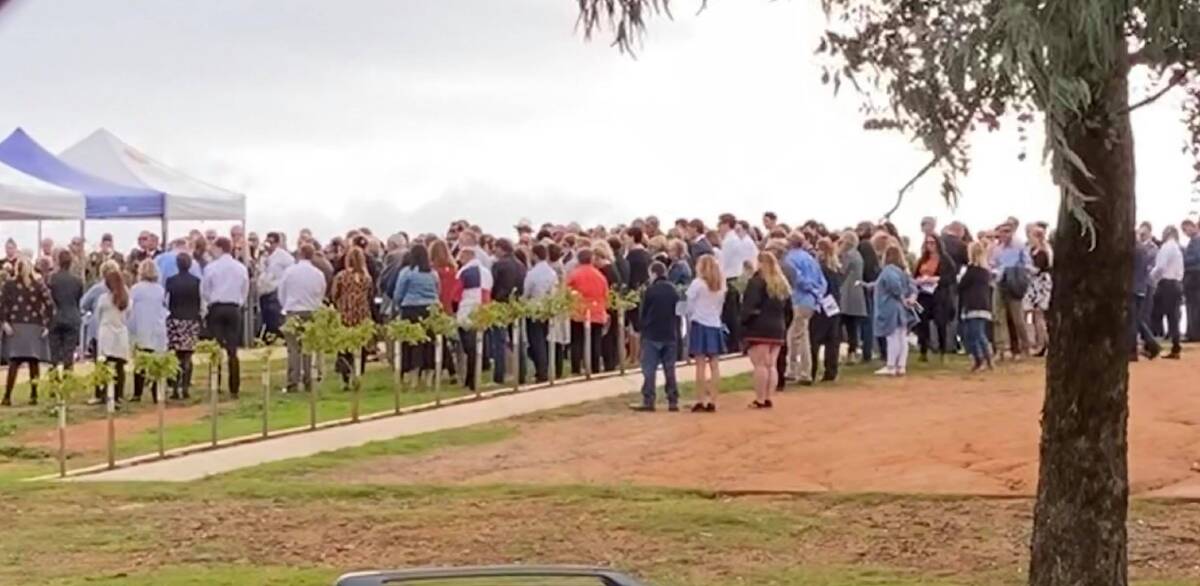 A large group of Andena Anderson's family, friends and Young High School students joined in mourning a remarkable woman on Wednesday at Young cemetery.