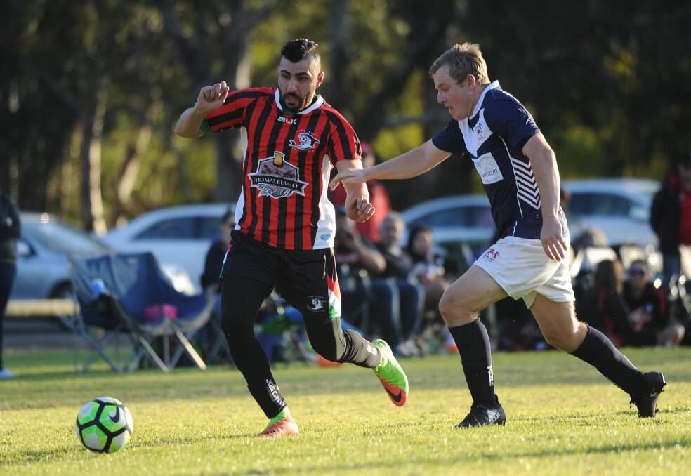 STRIKE: Duncan Cameron scored a goal in Young's 3-all draw with Tumut. 