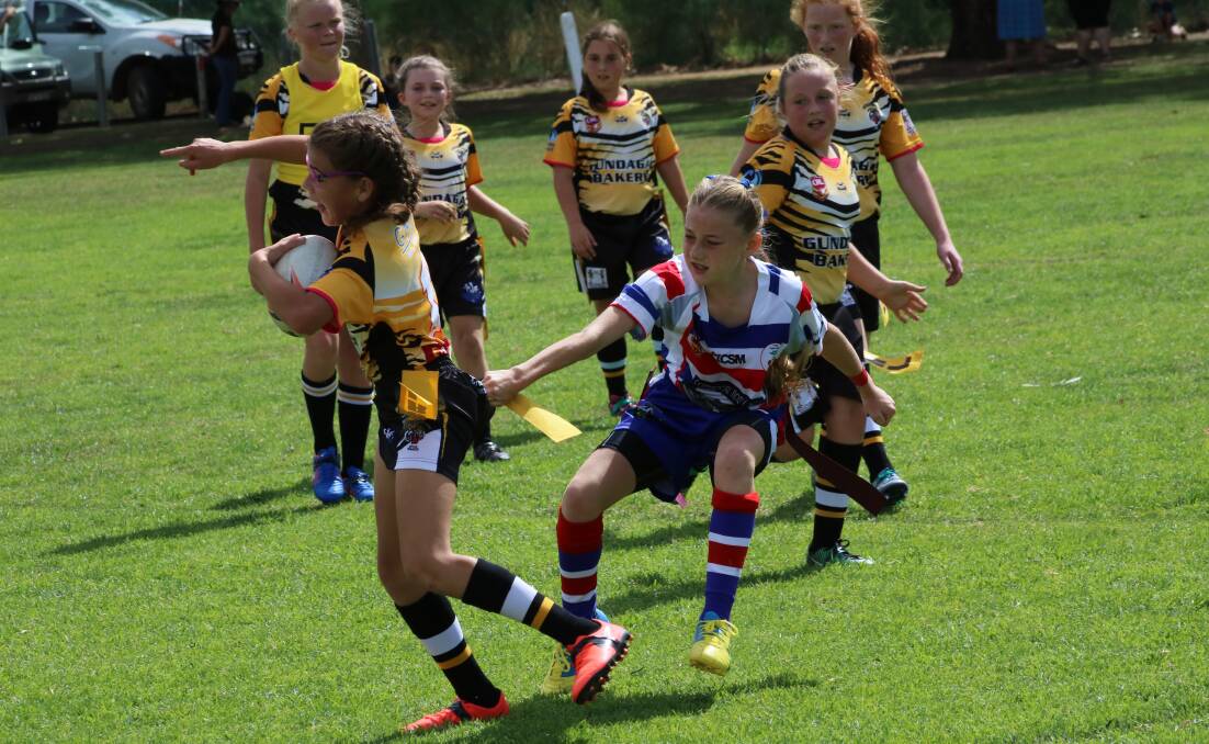 Tagged: Young Junior Cherryettes defended well against Gundagai.