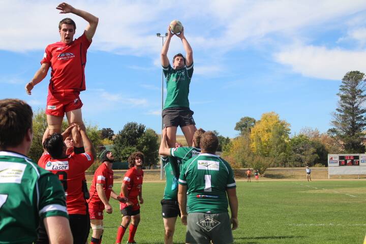GET IT BOYS: The Yabbies took on the Australian Defence Force Academy in Young last weekend.