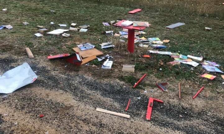 Residents were left angered and in disbelief on Saturday morning when they discovered the Wambanumba Free Little Library in pieces.