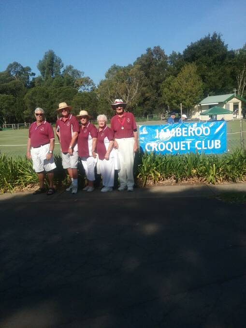WHAT A TRIP: Five members of Young Croquet Club travelled to Jamberoo recently to take part in the annual Autumn Carnival.