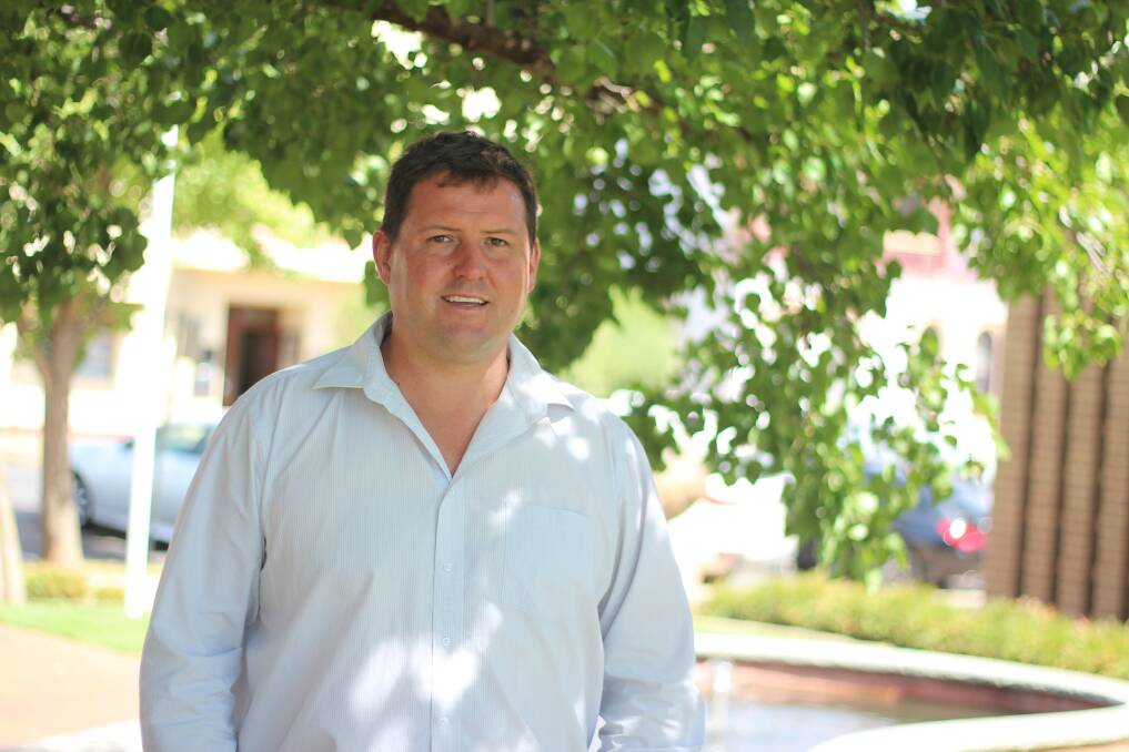 Shooters, Farmers, Fishers candidate Matthew Stadtmiller in Cootamundra. Picture: Emma Horn