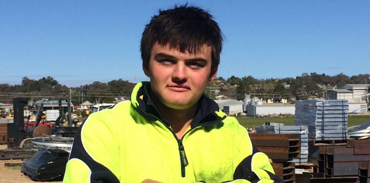 GREAT EXPERIENCE: Young High School student Glen Johnson has enjoyed his work placement at Allied.