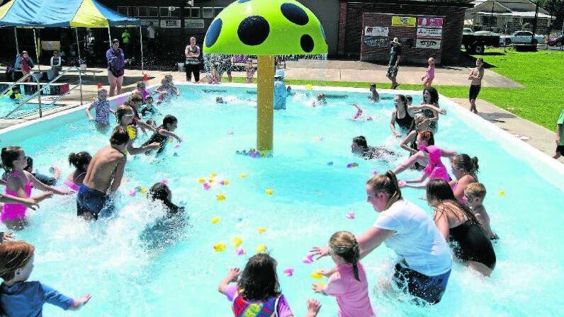 Family fun at the aquatic centre for Young’s Duck Day