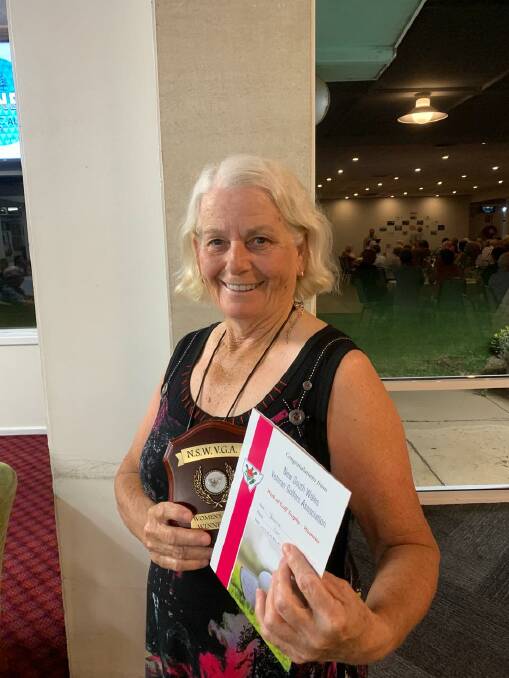 Michelle Blizzard, winner of the NSWVGA Best Overall Score for Ladies . Well done, Michelle.