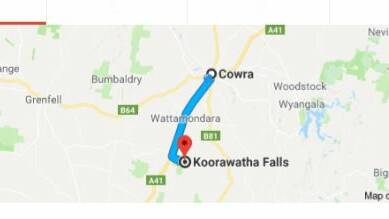 Woman injured at Koorawatha Falls